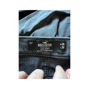 Hollister Super Skinny Jeans in Dark Gray